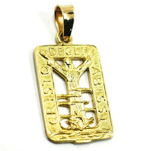 Load image into Gallery viewer, SOLID 18K YELLOW GOLD CHRIST OF THE ABYSS PENDANT, VERY DETAILED MEDAL.