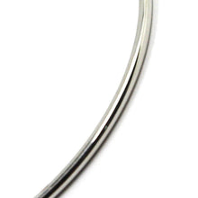 Cargar imagen en el visor de la galería, 18k white gold bracelet, rigid, bangle, 2 mm thickness, smooth, made in Italy.