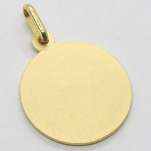 Load image into Gallery viewer, solid 18k yellow gold Holy St Saint Santa Rita round medal Italy made, 17mm.
