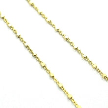 Charger l'image dans la galerie, 18K YELLOW GOLD LONG 65cm 25.6" NECKLACE FACETED TOURMALINE DISC ROLO CUBE CHAIN.