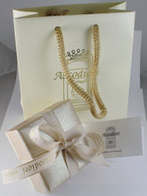 Load image into Gallery viewer, 18K YELLOW WHITE GOLD ALTERNATE 4mm MARINER CHAIN, 24 INCHES ITALY MADE NECKLACE.