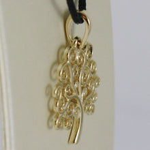 Load image into Gallery viewer, 18K YELLOW GOLD TREE OF LIFE PENDANT, CHARM, 0.95 INCHES, 24 mm, MADE IN ITALY.