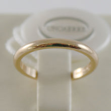 Load image into Gallery viewer, SOLID 18K YELLOW GOLD WEDDING BAND UNOAERRE RING 3 GRAMS MARRIAGE MADE IN ITALY.