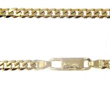 Load image into Gallery viewer, MASSIVE 18K GOLD GOURMETTE CUBAN CURB CHAIN 4 MM 24 INCH. NECKLACE MADE IN ITALY.