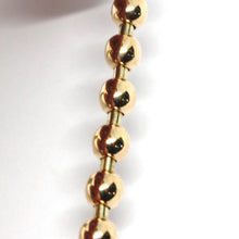 Charger l'image dans la galerie, 18k rose gold bracelet, semirigid, elastic, big 5 mm smooth balls spheres.