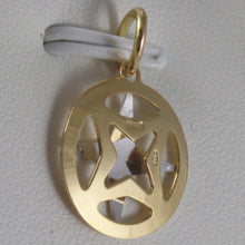Load image into Gallery viewer, solid 18k white & yellow gold wind rose, compass charm, pendant made in Italy.