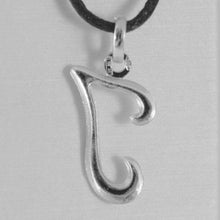 Charger l'image dans la galerie, 18k white gold pendant charm initial letter I, made in Italy 0.9 inches, 23 mm.