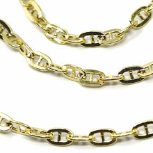 Load image into Gallery viewer, 9K YELLOW GOLD CHAIN MARINER FLAT OVAL LINKS 2.7 MM THICKNESS, 18 INCHES, 45 CM.