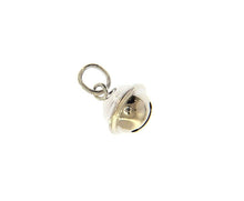 Load image into Gallery viewer, 18k white gold call angels rattle round pendant, diameter 8mm for pregnancy.