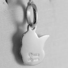 Load image into Gallery viewer, 18k white gold pendant, little guardian angel, engraving, made in Italy.