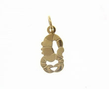 Load image into Gallery viewer, solid 18k yellow gold zodiac sign pendant, zodiacal charm, satin, made in Italy.