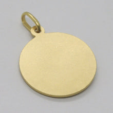 Load image into Gallery viewer, 18k yellow gold St Saint Anthony Padua Sant Antonio with Jesus medal pendant, diameter 15 mm.
