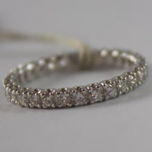 Load image into Gallery viewer, SOLID 18K WHITE GOLD RING WITH WHITE DIAMONDS CT 0.66, ETERNITY, MADE IN ITALY.