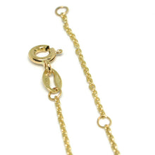 Load image into Gallery viewer, 18K YELLOW GOLD ROLO MINI BRACELET, 7.3 INCHES, OPENWORK FLAT DIAMOND ITALY MADE.