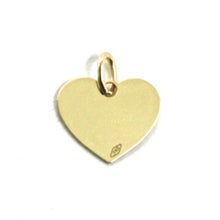 Load image into Gallery viewer, SOLID 18K YELLOW GOLD PENDANT MINI HEART, FLAT, LENGTH 8mm, 0.3 INCHES, CHARM.