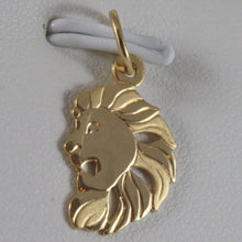 Load image into Gallery viewer, solid 18k yellow gold zodiac sign pendant, zodiacal charm, satin, made in Italy.