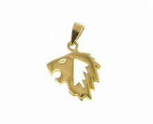 Load image into Gallery viewer, solid 18k yellow gold zodiac sign pendant, zodiacal charm, leo made in Italy.