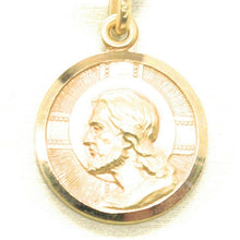 Load image into Gallery viewer, solid 18k yellow gold Jesus Christ Redeemer 19mm medal, pendant, very detailed.