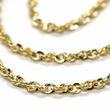 Load image into Gallery viewer, 18K YELLOW GOLD ROPE CHAIN, 17.7 INCHES BRAIDED INFINITE FACETED ALTERNATE LINK.
