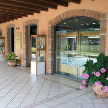 Cargar imagen en el visor de la galería, 18k yellow gold bracelet for kids with miraculous medal made in Italy 5.91 in.