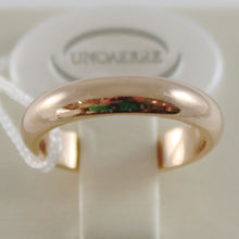 Load image into Gallery viewer, SOLID 18K YELLOW GOLD WEDDING BAND UNOAERRE RING 6 GRAMS MARRIAGE MADE IN ITALY.