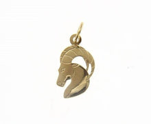 Load image into Gallery viewer, solid 18k yellow gold zodiac sign pendant, zodiacal charm, satin, made in Italy.