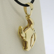 Load image into Gallery viewer, solid 18k yellow gold zodiac sign pendant, zodiacal charm, taurus made in Italy.