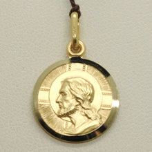 Load image into Gallery viewer, solid 18k yellow gold Jesus Christ Redeemer 15mm medal, pendant, very detailed.