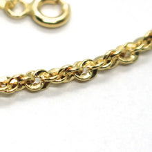 Load image into Gallery viewer, 18K YELLOW GOLD ROPE CHAIN, 23.6 INCHES BRAIDED INFINITE FACETED ALTERNATE LINK.