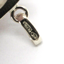 Charger l'image dans la galerie, 18k white gold pendant charm small initial letter F, 10mm, 0.4", with diamond.