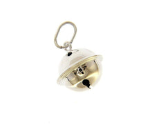 Load image into Gallery viewer, 18k white gold call angels rattle round pendant, diameter 13mm for pregnancy.
