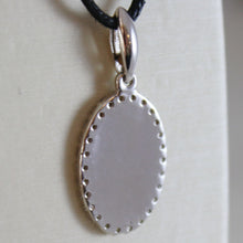 Cargar imagen en el visor de la galería, 18k white gold zirconia miraculous medal Virgin Mary madonna 1.06".