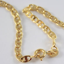 Load image into Gallery viewer, 18K YELLOW GOLD CHAIN, SAILORS NAVY MARINER, FINELY WORKED, SHINY, MADE IN ITALY.