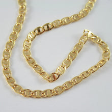 Load image into Gallery viewer, 18K YELLOW GOLD CHAIN, SAILORS NAVY MARINER, FINELY WORKED, SHINY, MADE IN ITALY.
