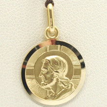 Load image into Gallery viewer, solid 18k yellow gold Jesus Christ Redeemer 19mm medal, pendant, very detailed.