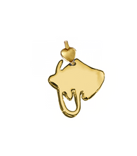 Load image into Gallery viewer, SOLID 9K YELLOW GOLD SMALL 15mm PENDANT RAJIFORMES MADE IN ITALY BY DODO MARIANI.