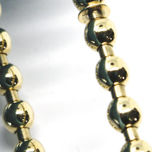 Cargar imagen en el visor de la galería, 18k yellow gold bracelet, semirigid, elastic, big 5 mm smooth balls spheres.