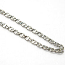Cargar imagen en el visor de la galería, 18k white gold bracelet, flat mariner links 2.8mm, bright, length 7.3".