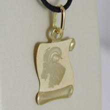 Load image into Gallery viewer, 18k yellow gold zodiac sign medal, aries, parchment engravable made in Italy.