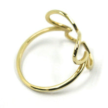 Load image into Gallery viewer, SOLID 18K YELLOW GOLD BUTTERFLY TUBE RING, SMOOTH.