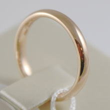 Load image into Gallery viewer, 18K YELLOW GOLD WEDDING BAND UNOAERRE COMFORT RING MARRIAGE 3 MM, MADE IN ITALY.