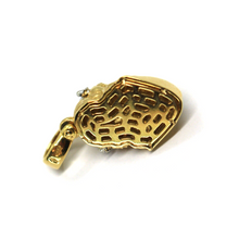 Load image into Gallery viewer, 18k yellow white gold Ecce Homo Jesus Christ face incredibly detailed 20 mm pendant.
