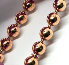 Charger l'image dans la galerie, 18k rose gold bracelet, semirigid, elastic, big 8 mm smooth balls spheres.