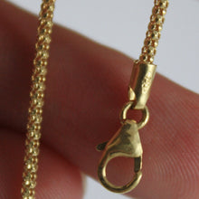 Cargar imagen en el visor de la galería, 18k yellow gold bracelet small basket round popcorn link 2 mm width, 19cm.