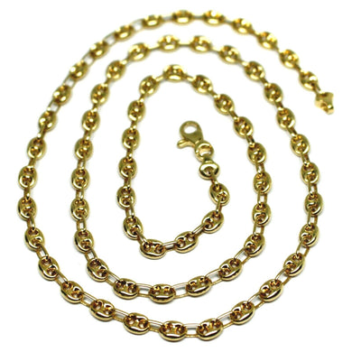18k yellow gold oval nautical mariner chain 5 mm, 20
