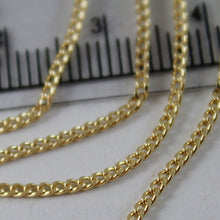 Cargar imagen en el visor de la galería, 18K YELLOW GOLD CHAIN MINI GOURMETTE LINK 1 MM, 19.70 INCHES MADE IN ITALY.