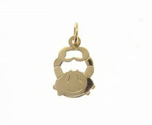 Load image into Gallery viewer, solid 18k yellow gold zodiac sign pendant, zodiacal charm, satin, made in Italy.