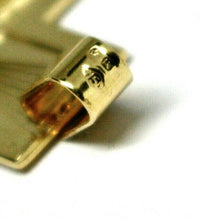 Load image into Gallery viewer, SOLID 18K YELLOW GOLD BIG 42mm FLAT CROSS, WORKED SATIN & SMOOTH MADE IN ITALY.