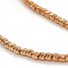 Charger l'image dans la galerie, 18k rose gold bracelet with finely worked spheres, 1.5 mm diamond cut balls.