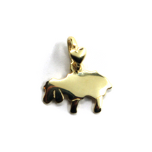 Load image into Gallery viewer, SOLID 9K YELLOW GOLD SMALL 10mm PENDANT FLAT SHEEP MADE IN ITALY BY DODO MARIANI.